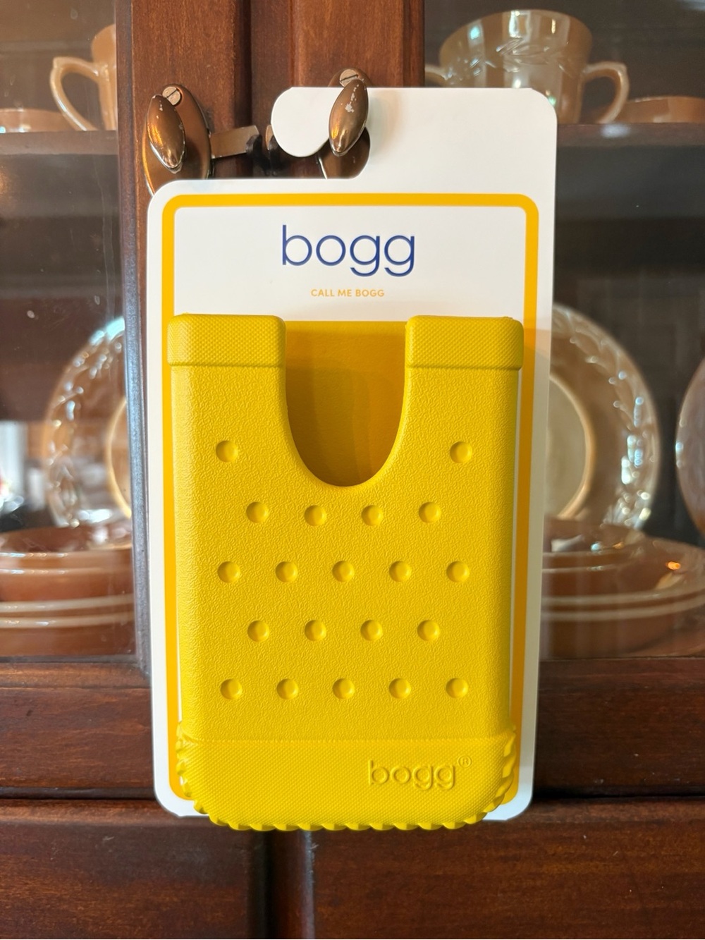 ♥️💖 Bogg Bag Call Me Bogg Phone Holder In Limoncello NWT *Shown on Baby Bogg*